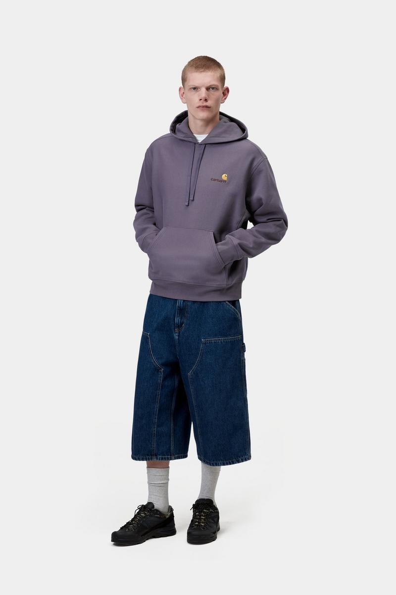 Carhartt Hooded American Script Sweatshirt - Shady Purple