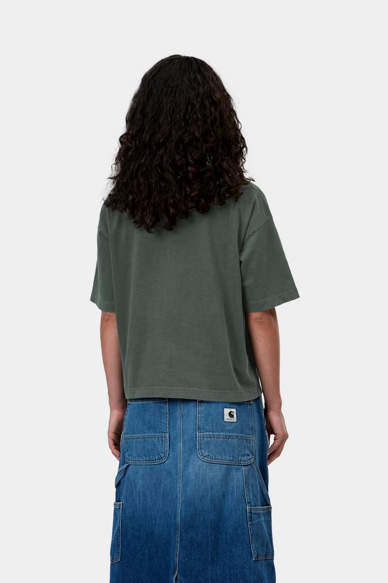 Carhartt S/S Nelson T-Shirt - Dark Scarab, Garment dyed