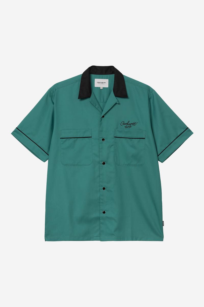 Carhartt S/S Bowl Shirt - Saguaro / Black