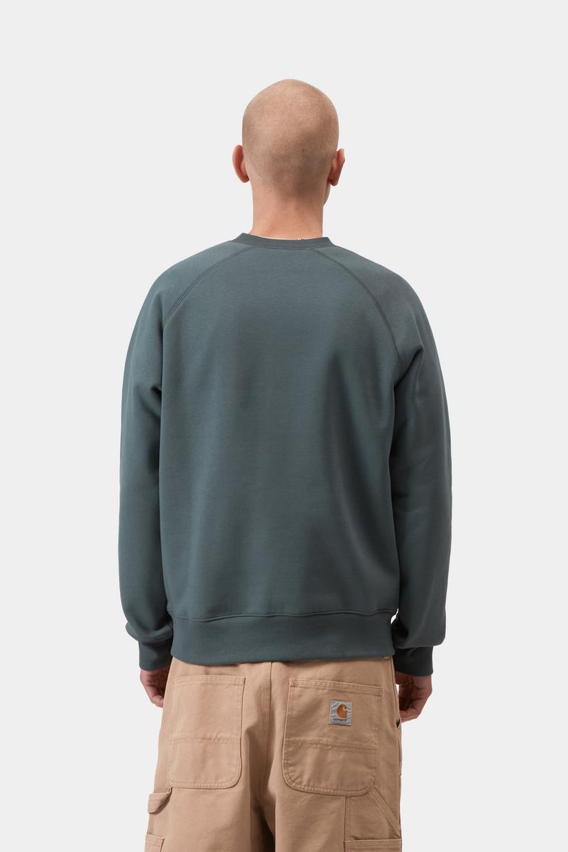Carhartt Chase Sweatshirt - Cozy Blue / Gold