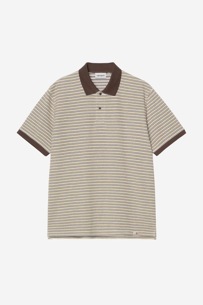 Carhartt S/S Dion Polo - Dion Stripe, Wax