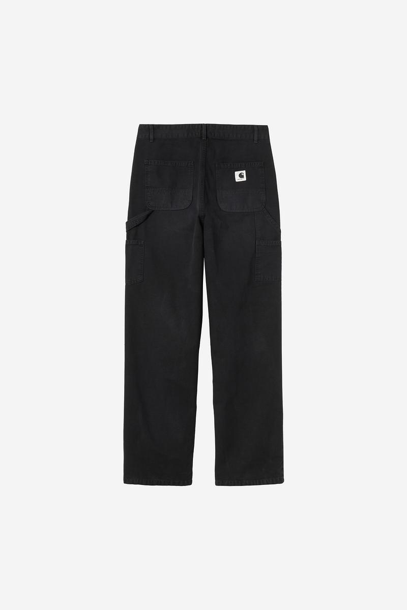 Carhartt Pierce Pant Straight - Black, Stone canvas