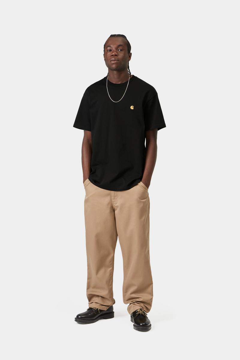 Carhartt S/S Chase T-Shirt - Black / Gold