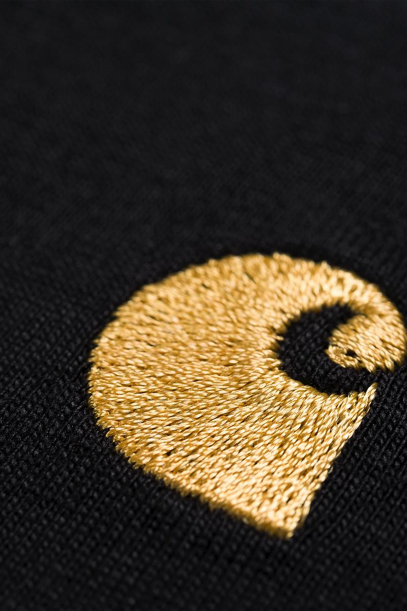 Carhartt S/S Chase T-Shirt - Black / Gold