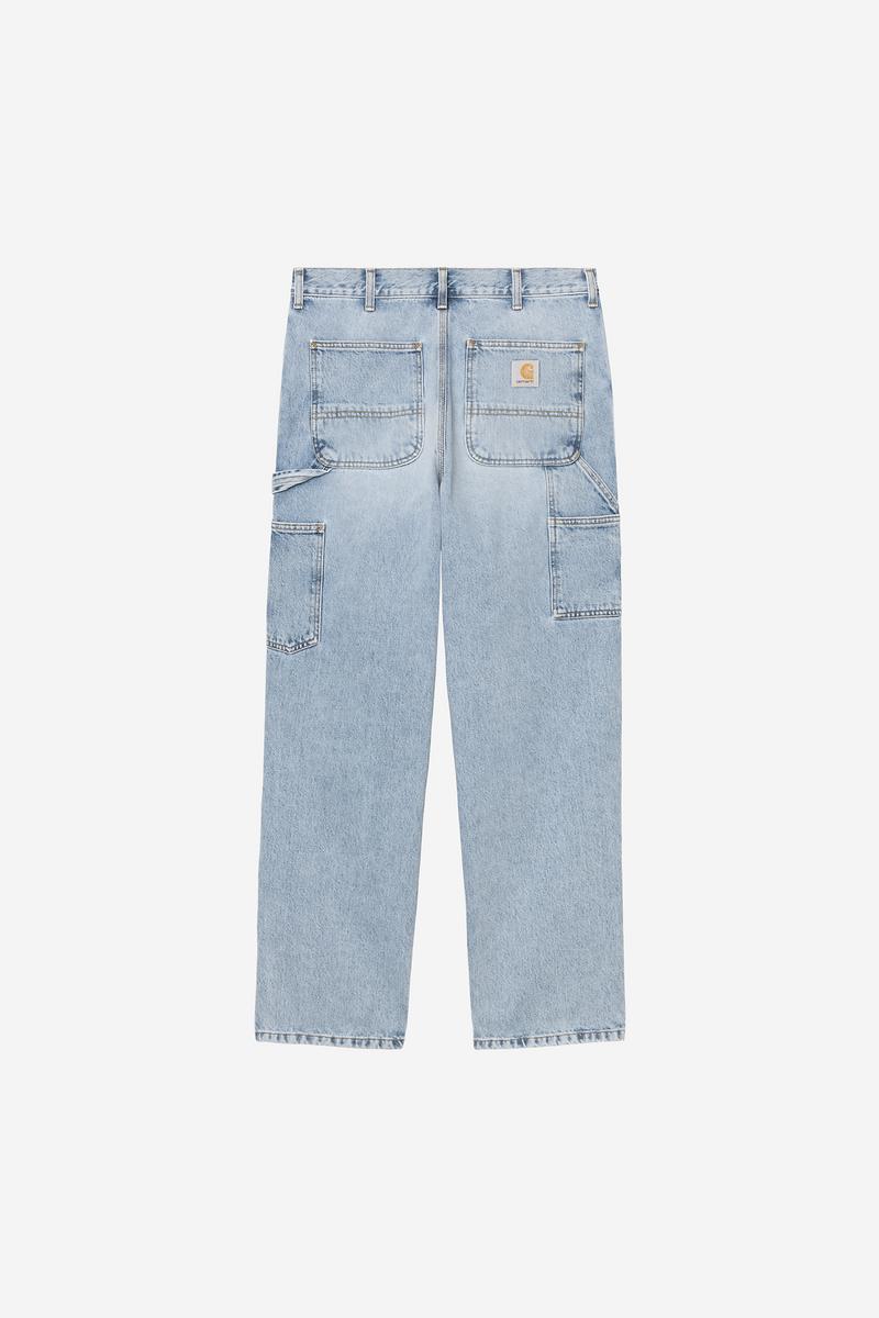 Carhartt Single Knee Pant - Blue, Heavy worn bleached