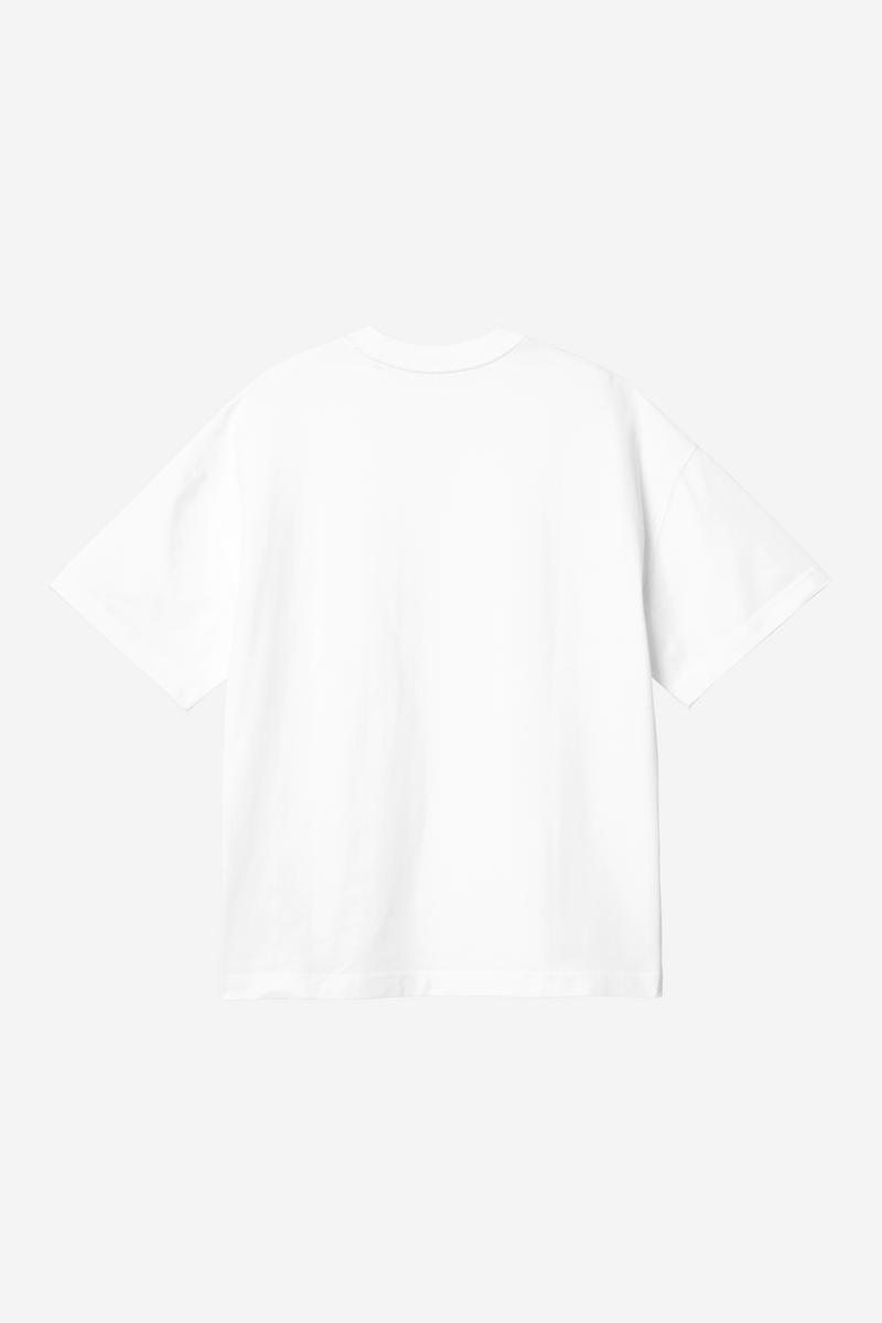 Carhartt S/S Link Script T-Shirt - White / Black