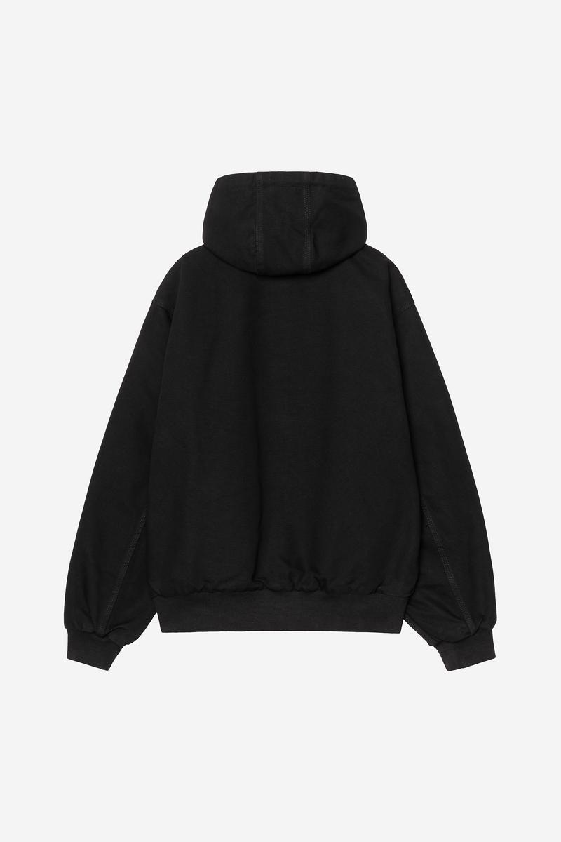 Carhartt OG Active Jacket 50th Anniversary Edition Canvas - Black / USA Red, Rinsed