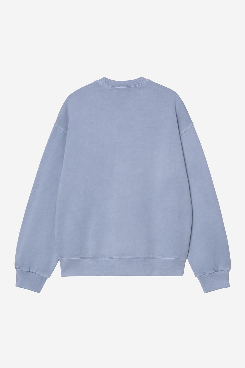 Carhartt Nelson Sweatshirt - Gentle Blue, Garment dyed