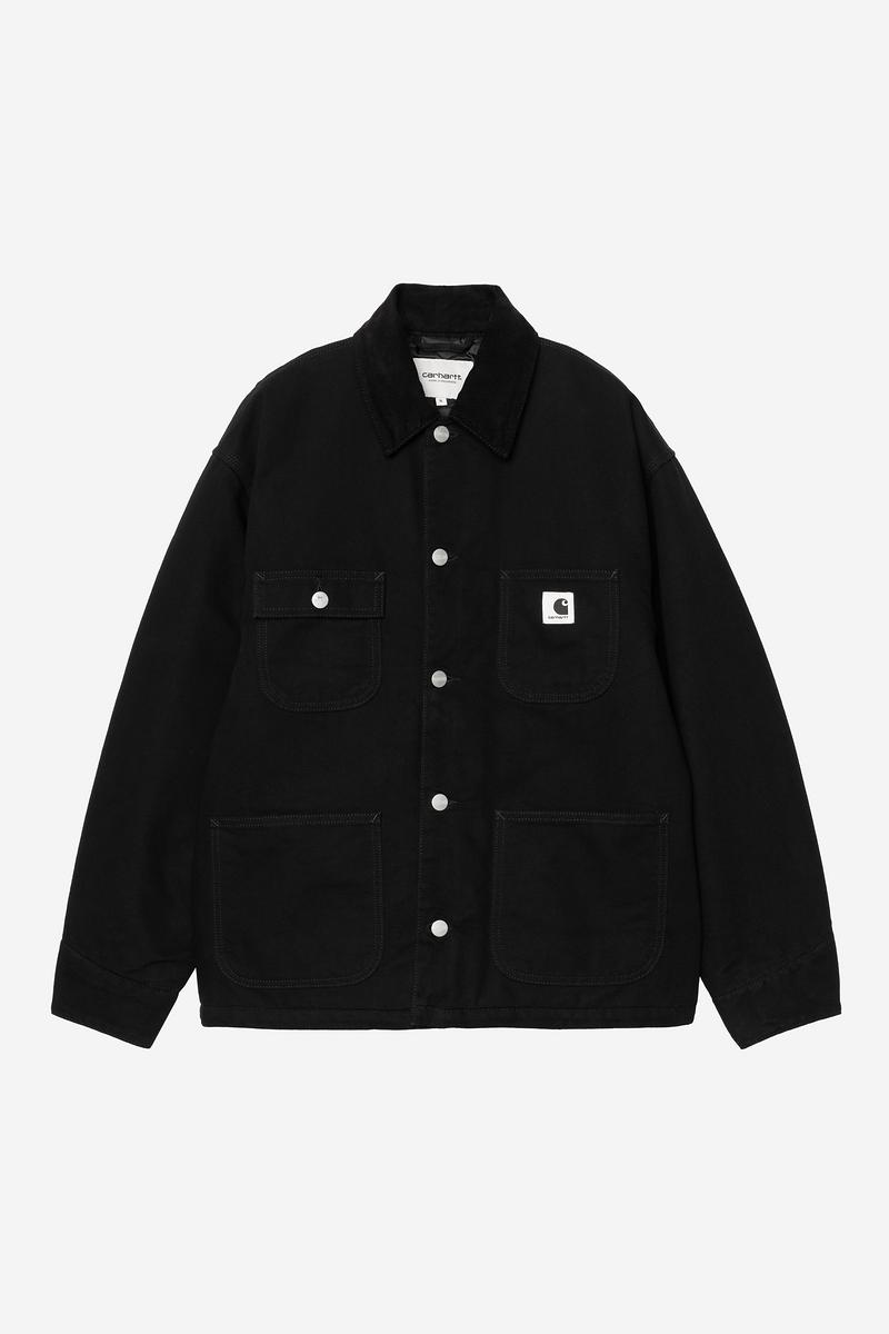 Carhartt OG Michigan Coat - Black / Black, Rinsed