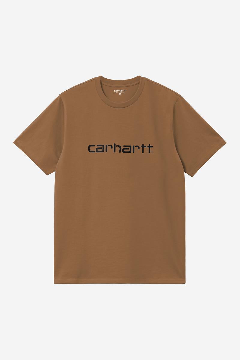 Carhartt S/S Script T-Shirt - WIP H Brown / Black