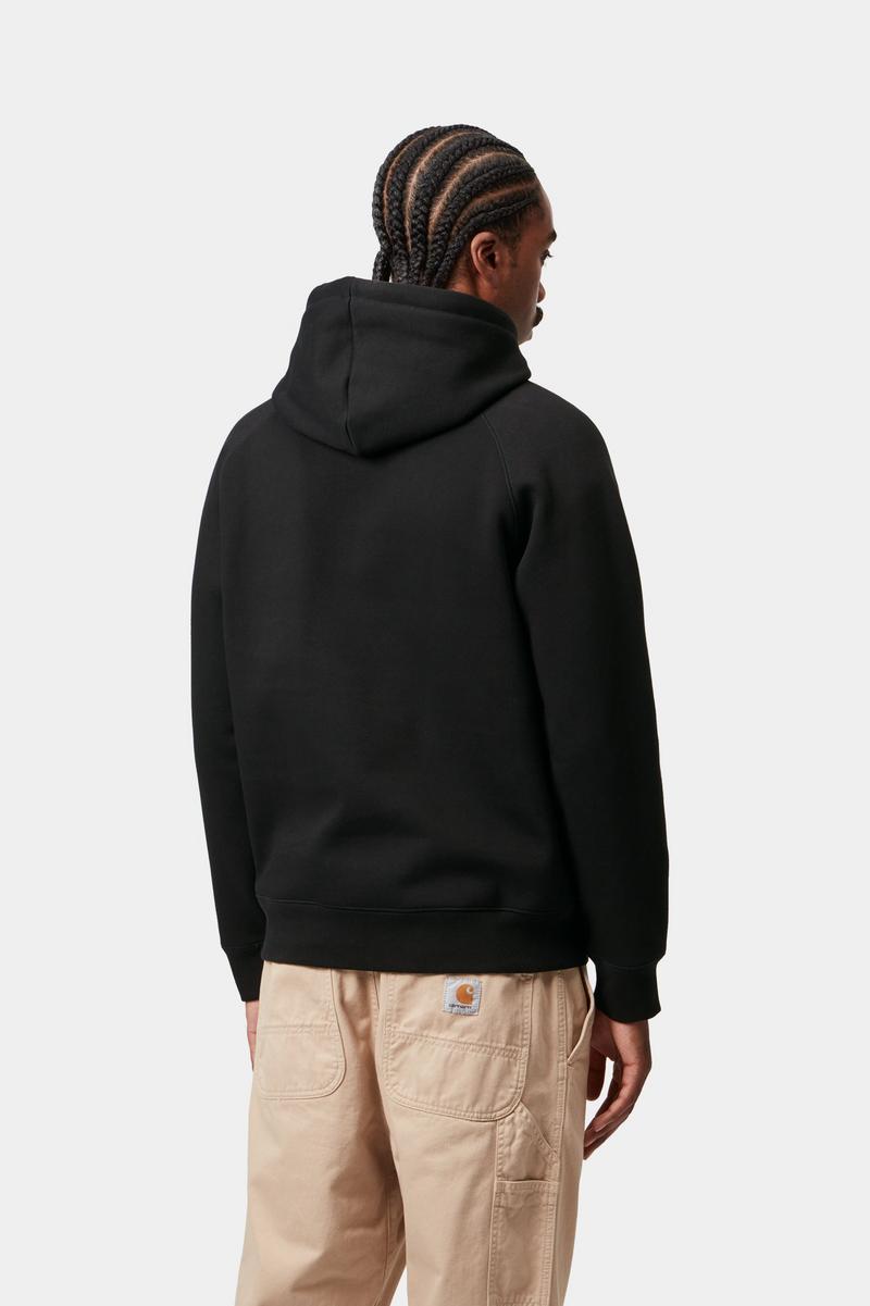 Carhartt Hooded Chase Sweatshirt - Black / Gold