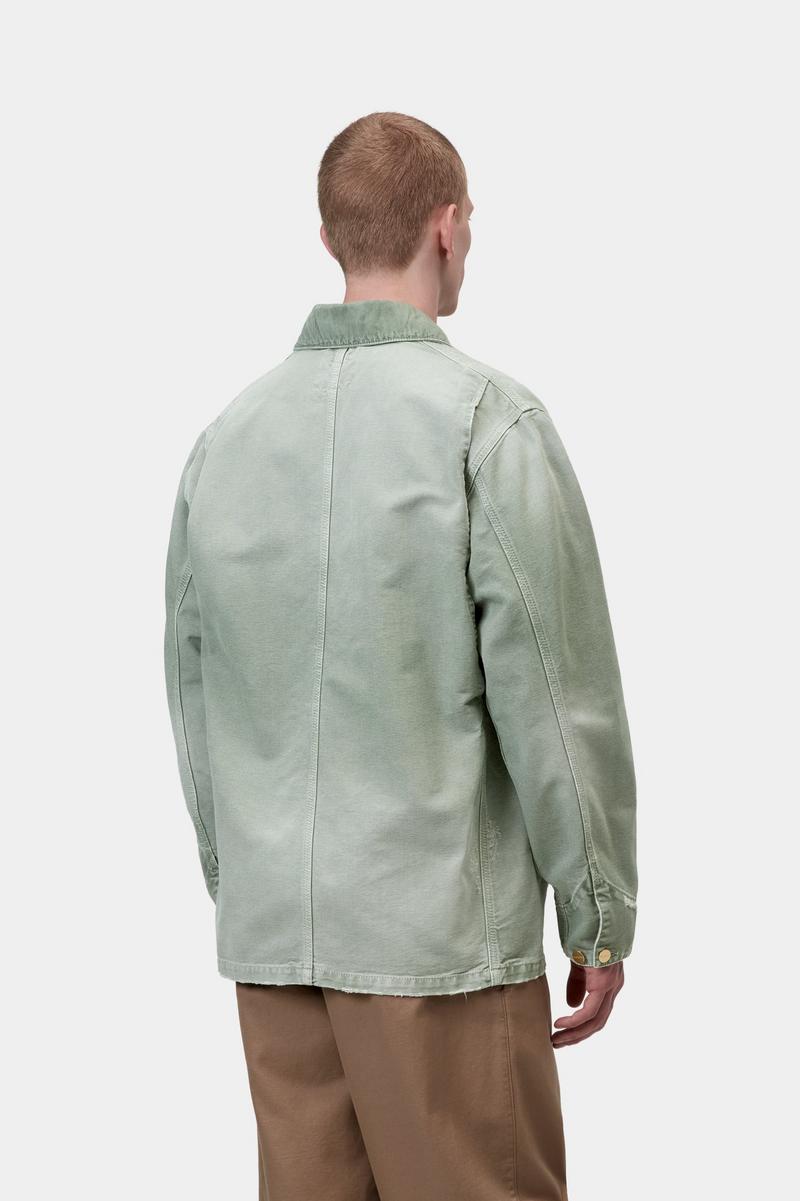 Carhartt OG Chore Coat - Shady Green / Shady Green, Destroy wash