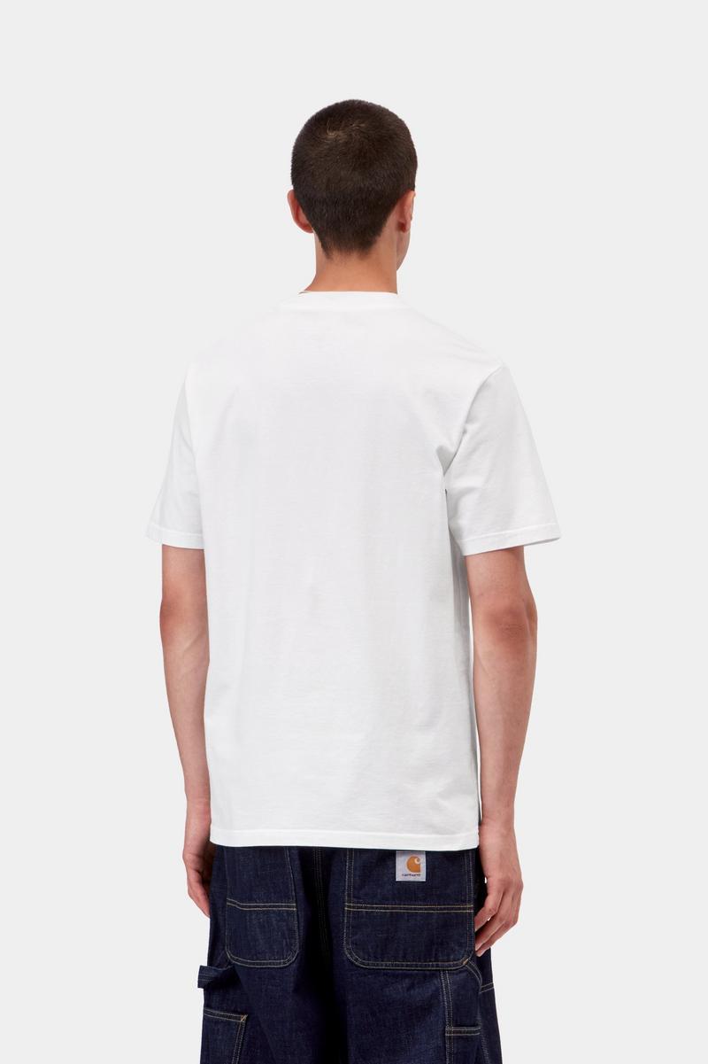 Carhartt S/S Slingshot T-Shirt - White, Heavy enzyme wash