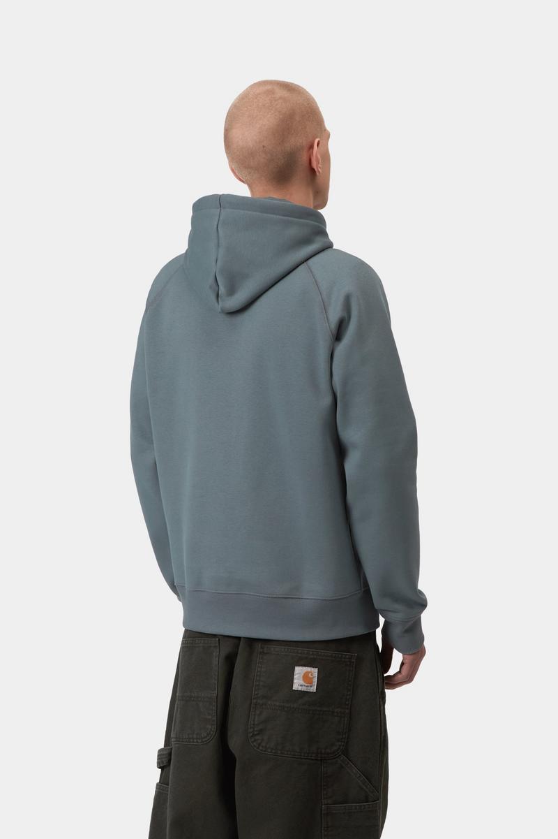 Carhartt Hooded Chase Sweatshirt - Cozy Blue / Gold