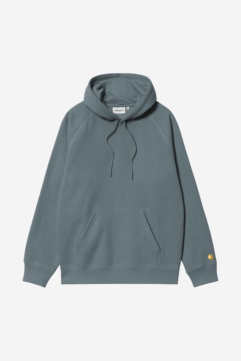 Carhartt Hooded Chase Sweatshirt - Cozy Blue / Gold