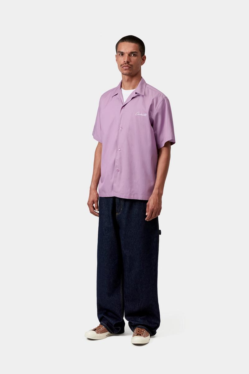 Carhartt S/S Delray Shirt - Gentle Purple / White