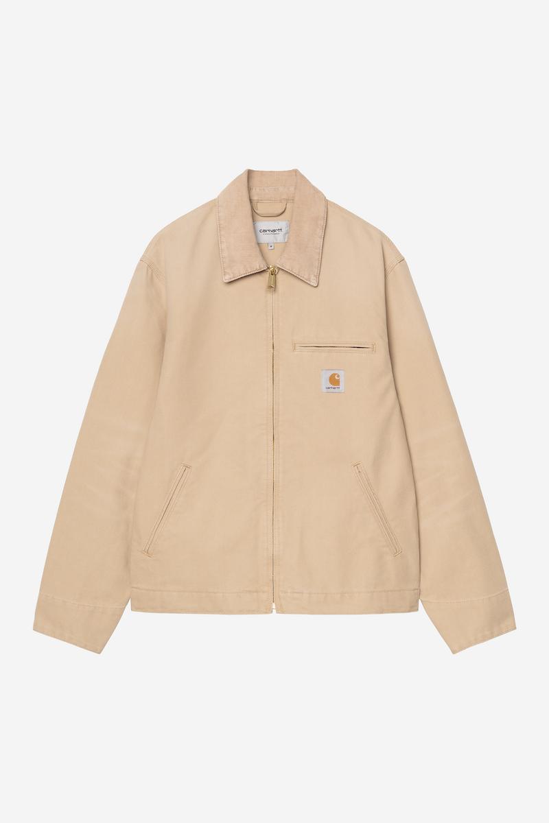 Carhartt Detroit Jacket - Dusty H Brown / Dusty H Brown, Stone canvas