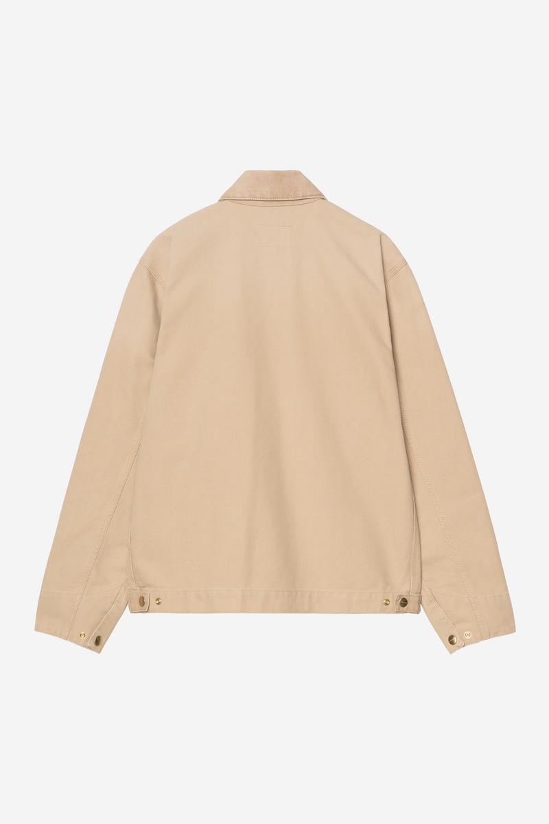 Carhartt Detroit Jacket - Dusty H Brown / Dusty H Brown, Stone canvas