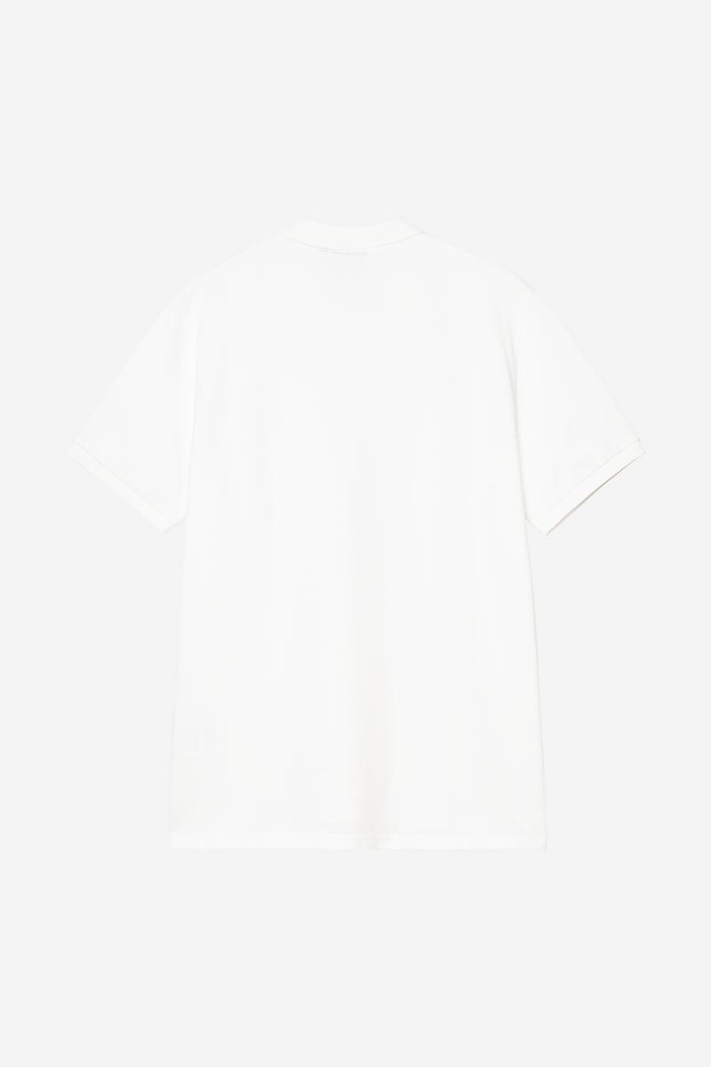 Carhartt S/S Chase Pique Polo - White / Gold