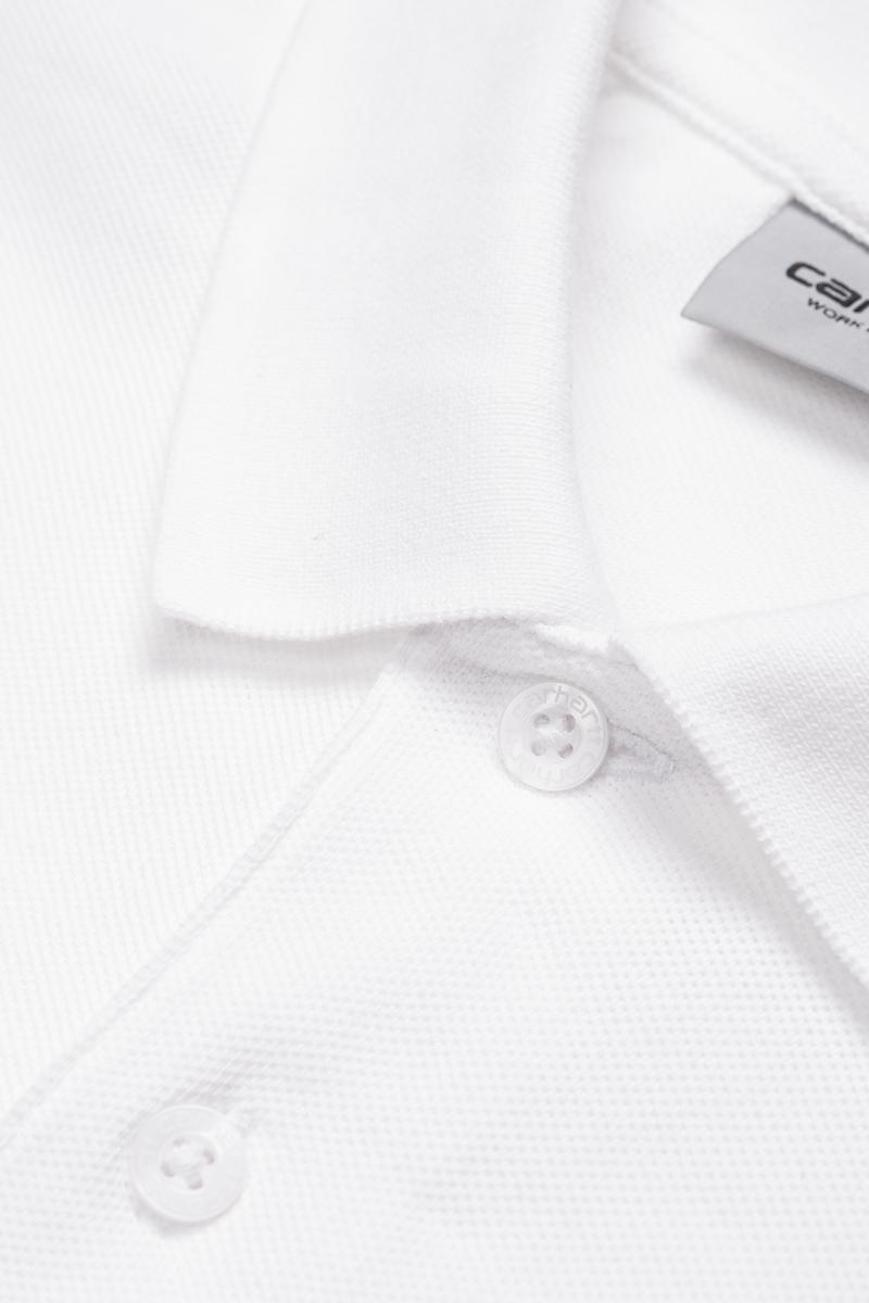 Carhartt S/S Chase Pique Polo - White / Gold