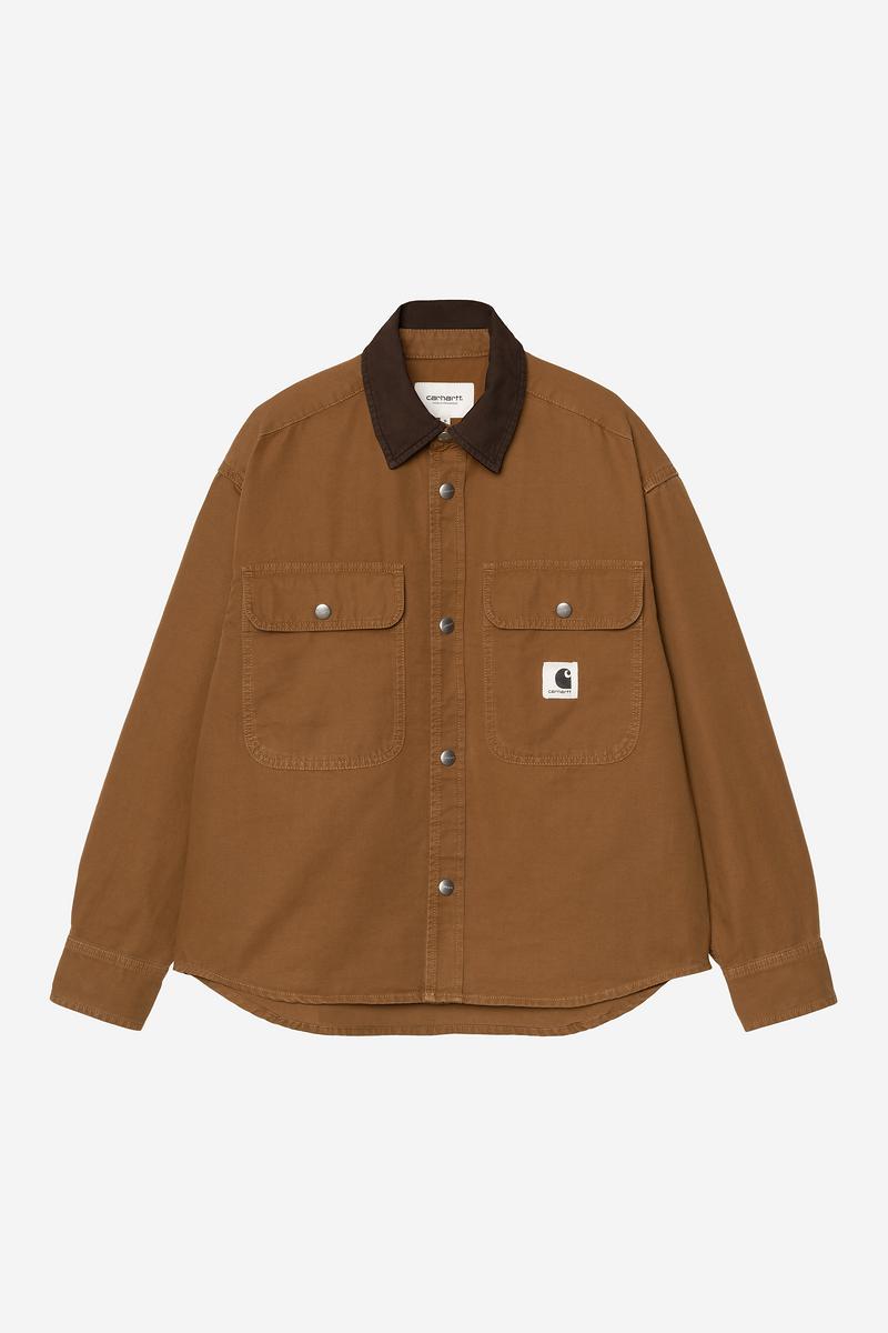 Carhartt Prescott Shirt Jac - Hamilton Brown / Tobacco, Garment dyed