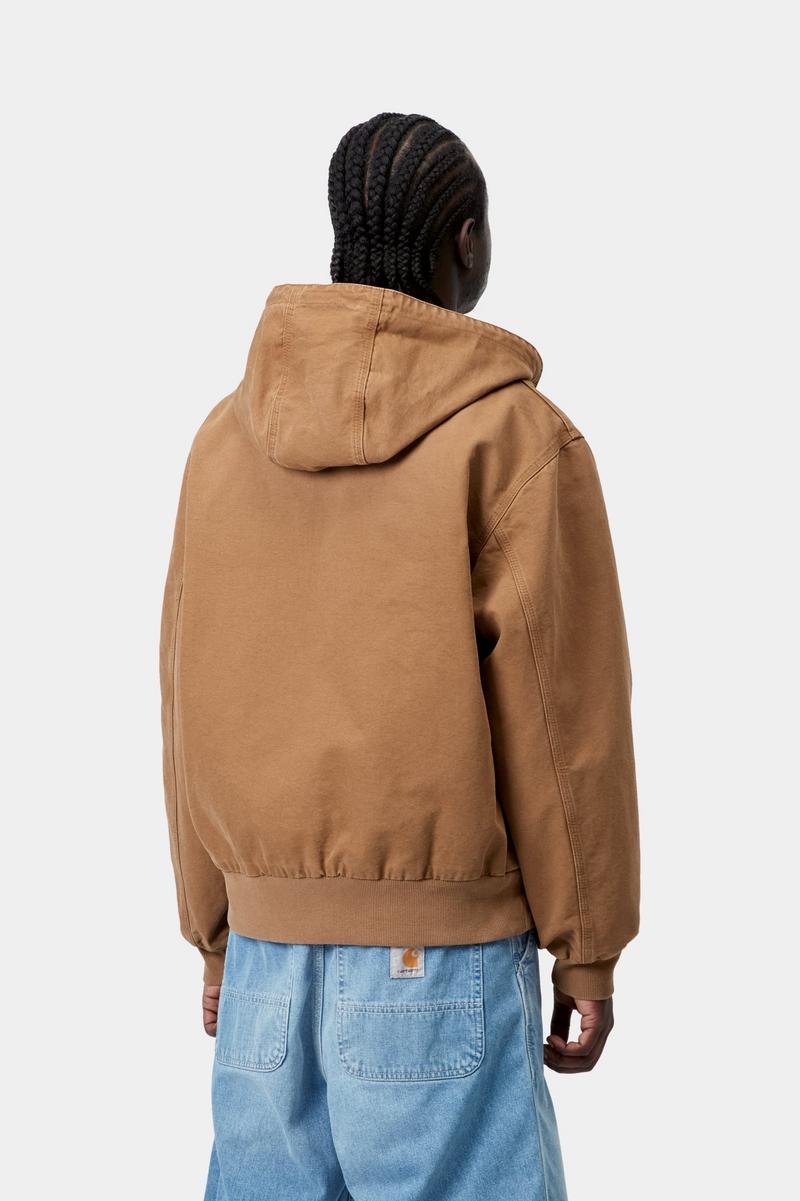 Carhartt OG Active Jacket - Hamilton Brown, Stone canvas