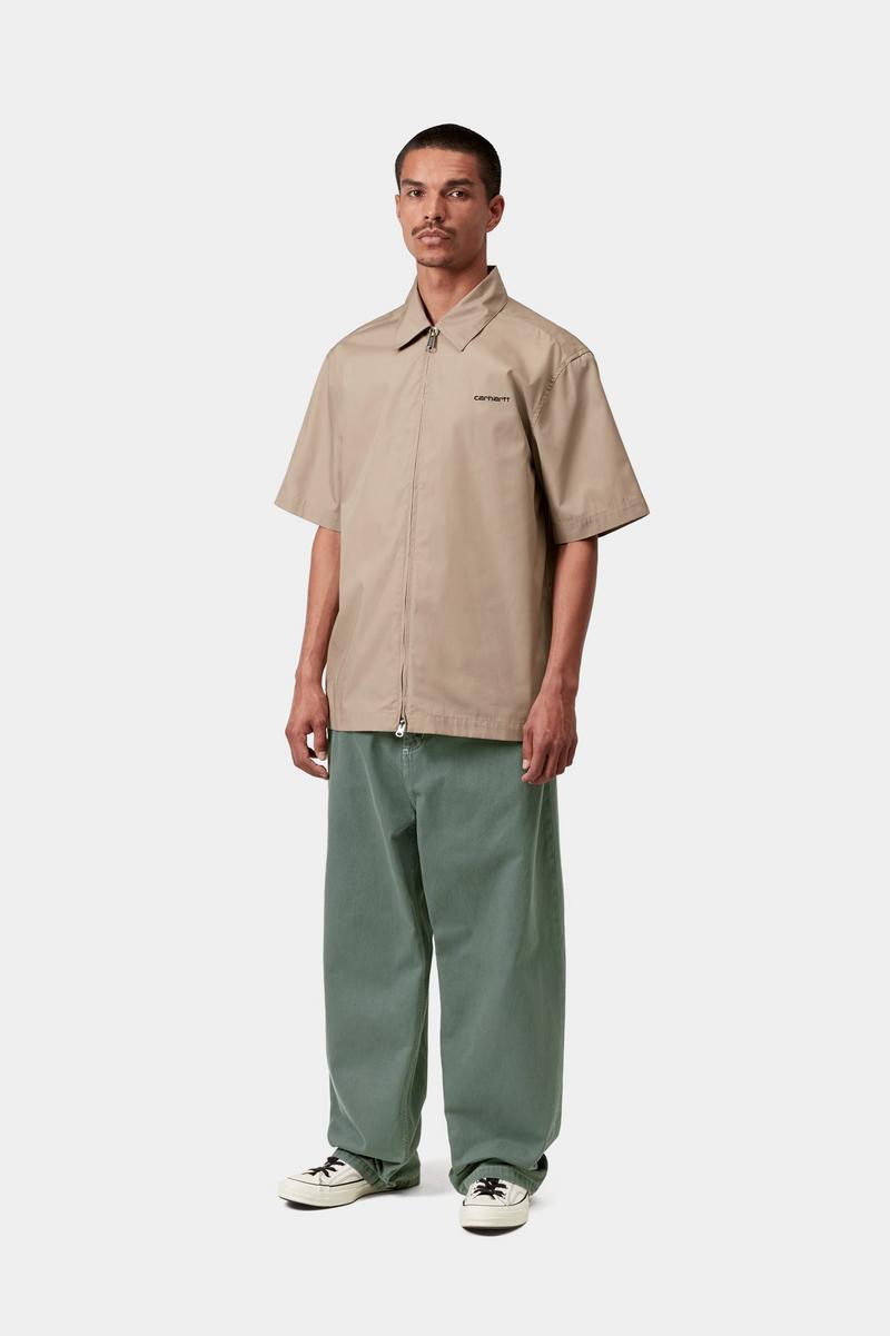 Carhartt Brandon Pant - Velvet Green, Stone dyed