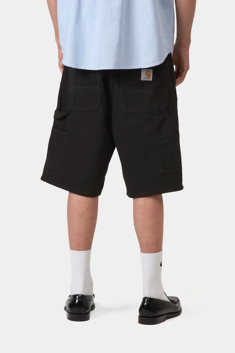 Carhartt Single Knee Short - Black, Rinsed