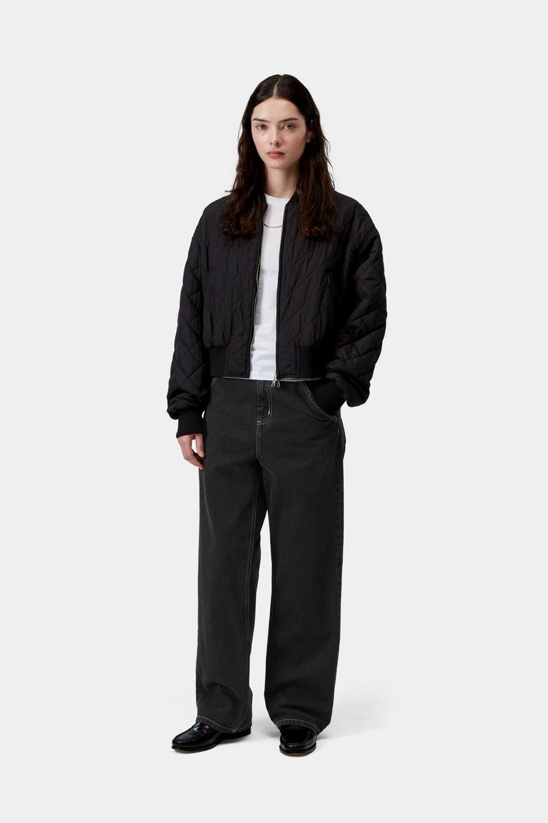 Carhartt Simple Pant - Black, Stone washed