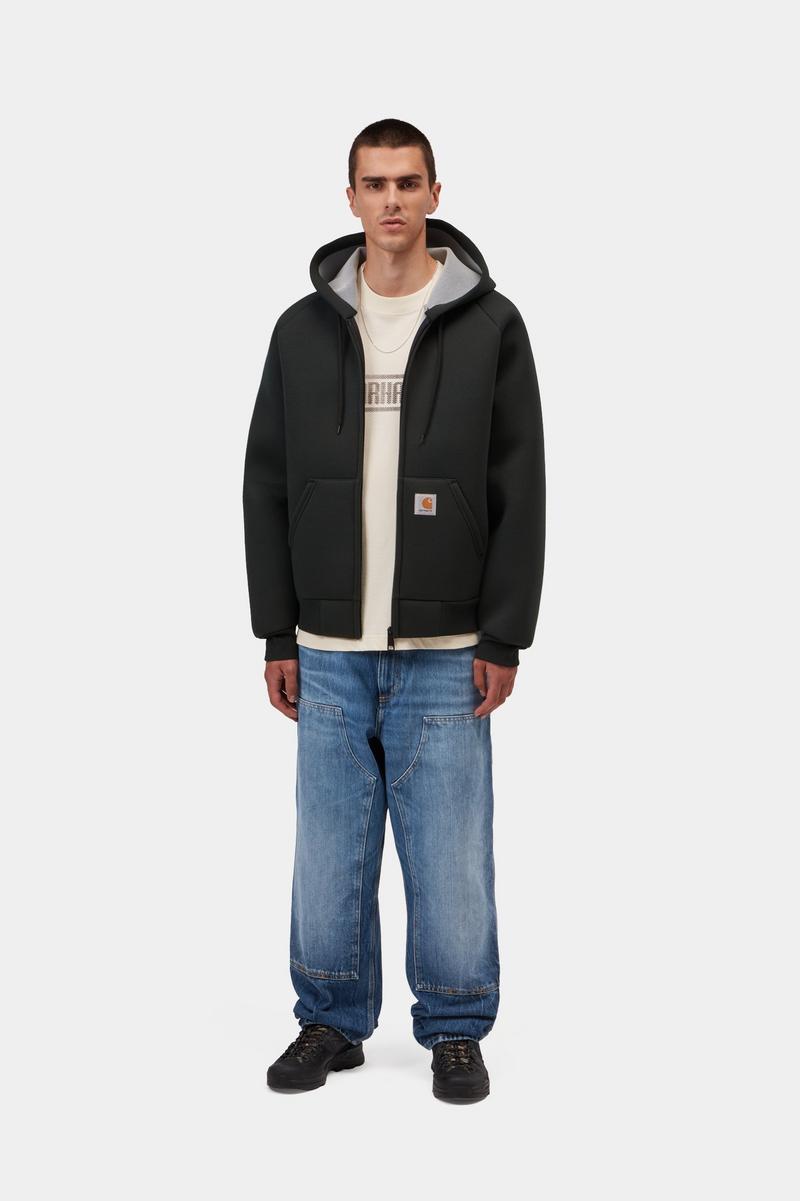 Carhartt Double Knee Pant - Blue, Marble used wash