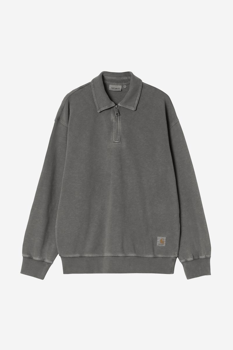 Carhartt Harper Polo - Black, Garment dyed