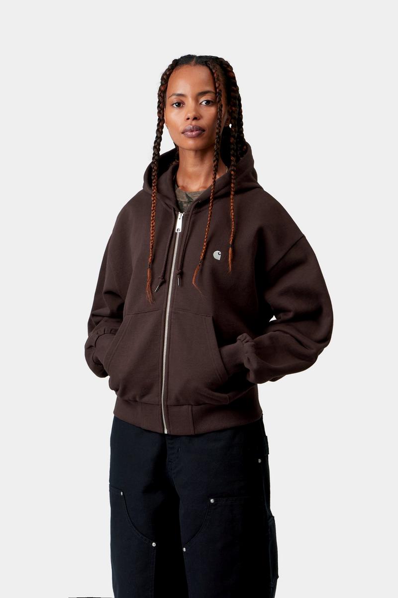 Carhartt Hooded Casey Jacket - Palisander / Silver