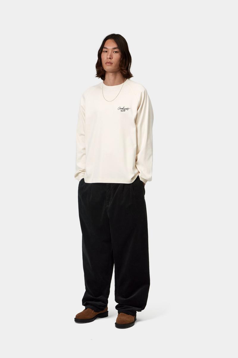 Carhartt L/S Signature Rib T-Shirt - Wax / Black