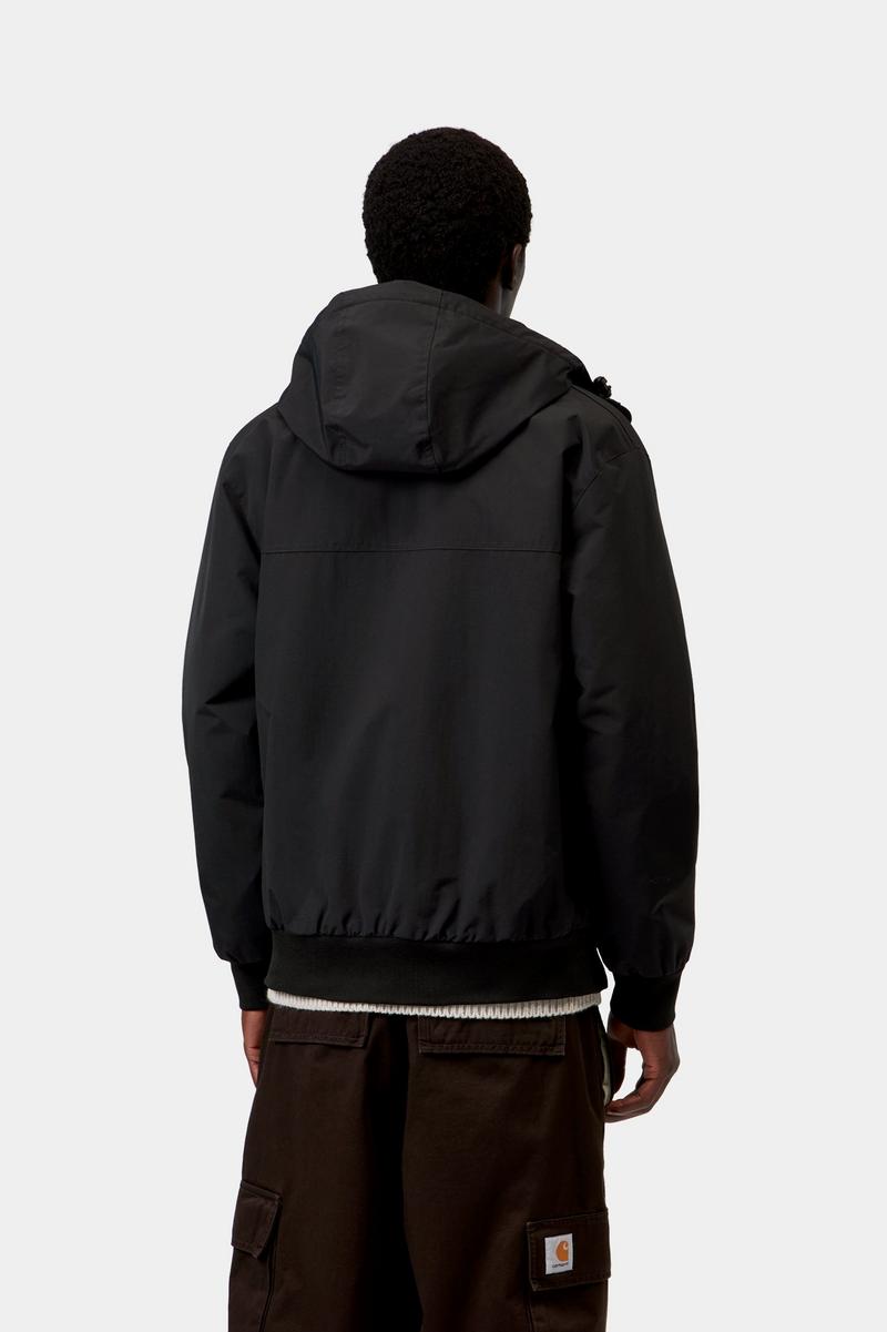 Carhartt Hooded Sail Jacket - Black / White