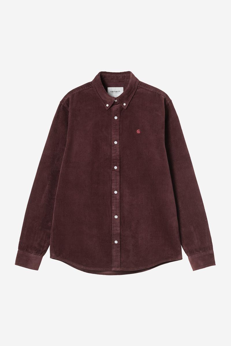 Carhartt L/S Madison Cord Shirt - Amarone