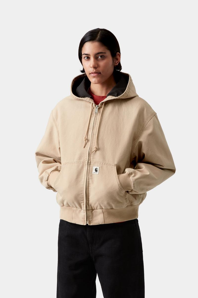 Carhartt OG Active Jacket - Dusty H Brown, Stone canvas