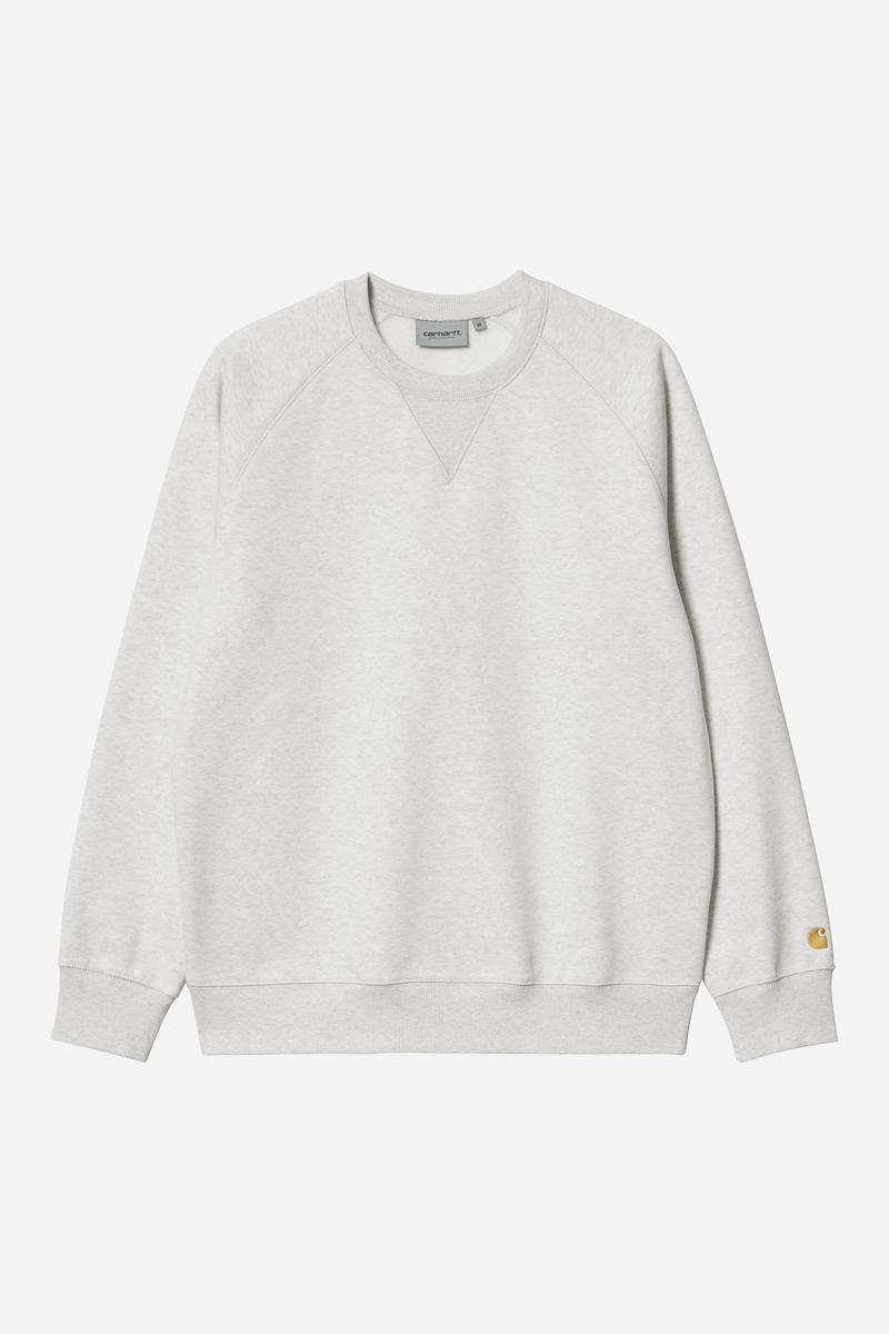 Carhartt Chase Sweatshirt - Ash Heather / Gold