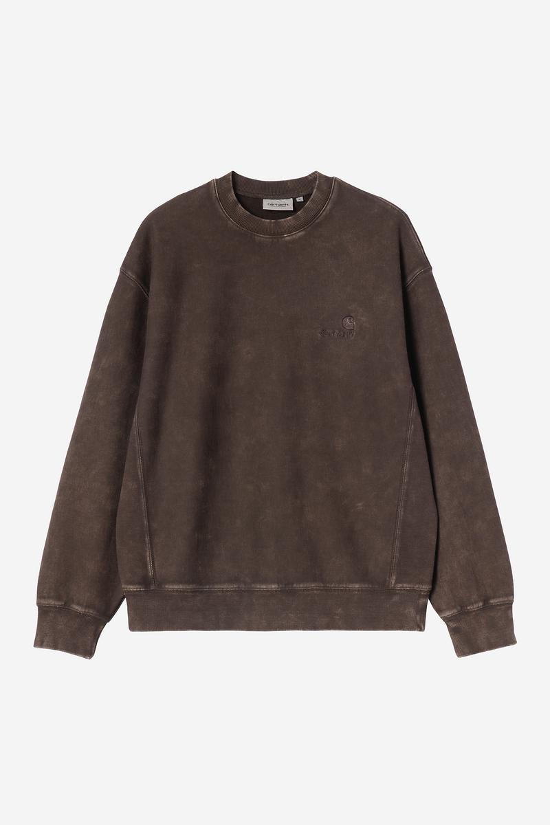 Carhartt Lambert Sweatshirt - Tobacco, Moon wash