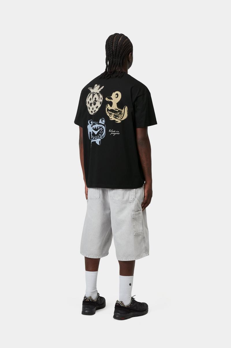 Carhartt S/S Forma T-Shirt - Black, Heavy stone wash