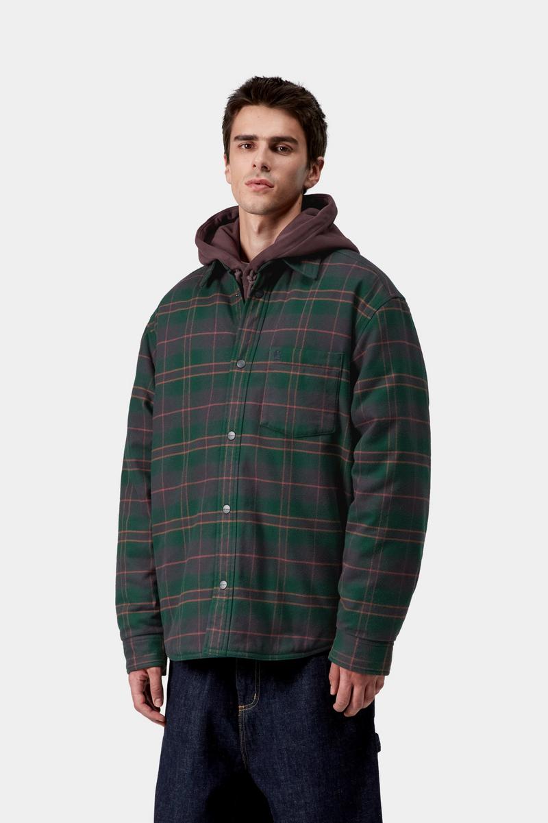 Carhartt Gargan Shirt Jac - Gargan Check, Dark Fir