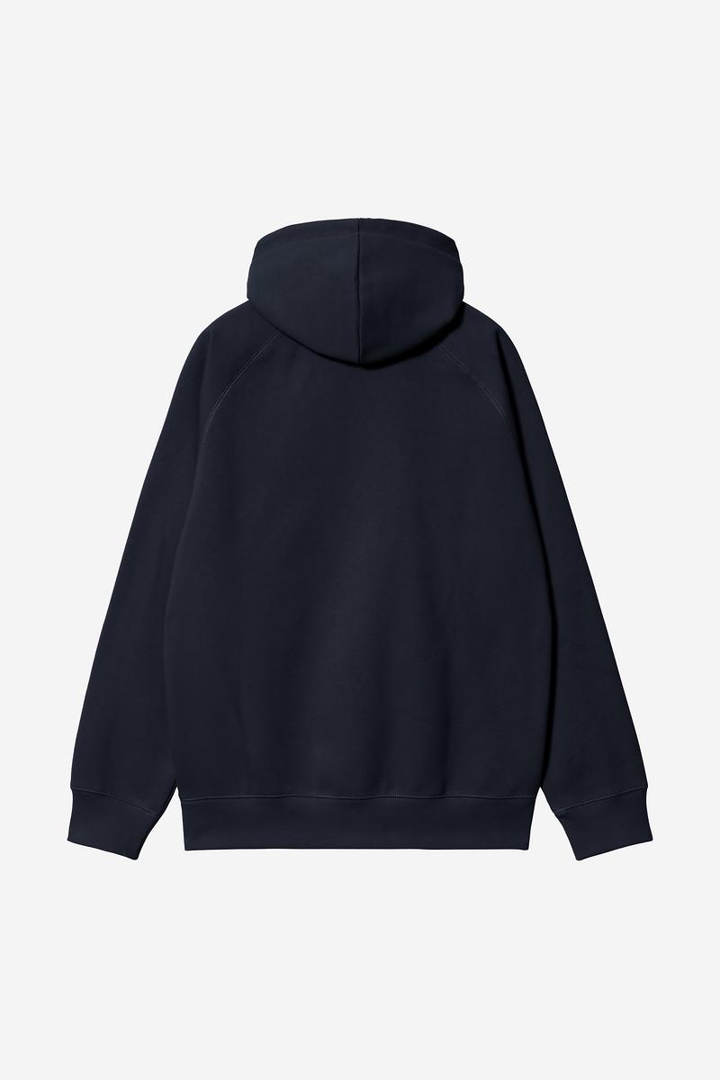 Carhartt Hooded Chase Sweatshirt - Dark Navy / Gold