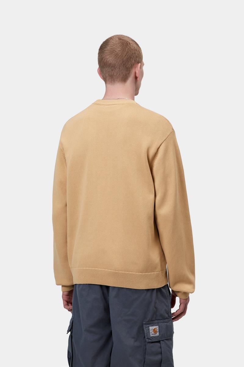 Carhartt Kori Sweater - Dusty H Brown, Garment dyed