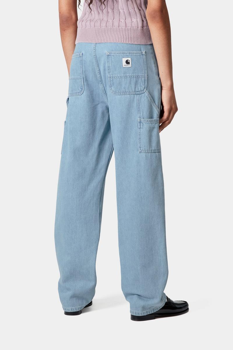 Carhartt Pierce Pant Straight - Blue, Stone bleached