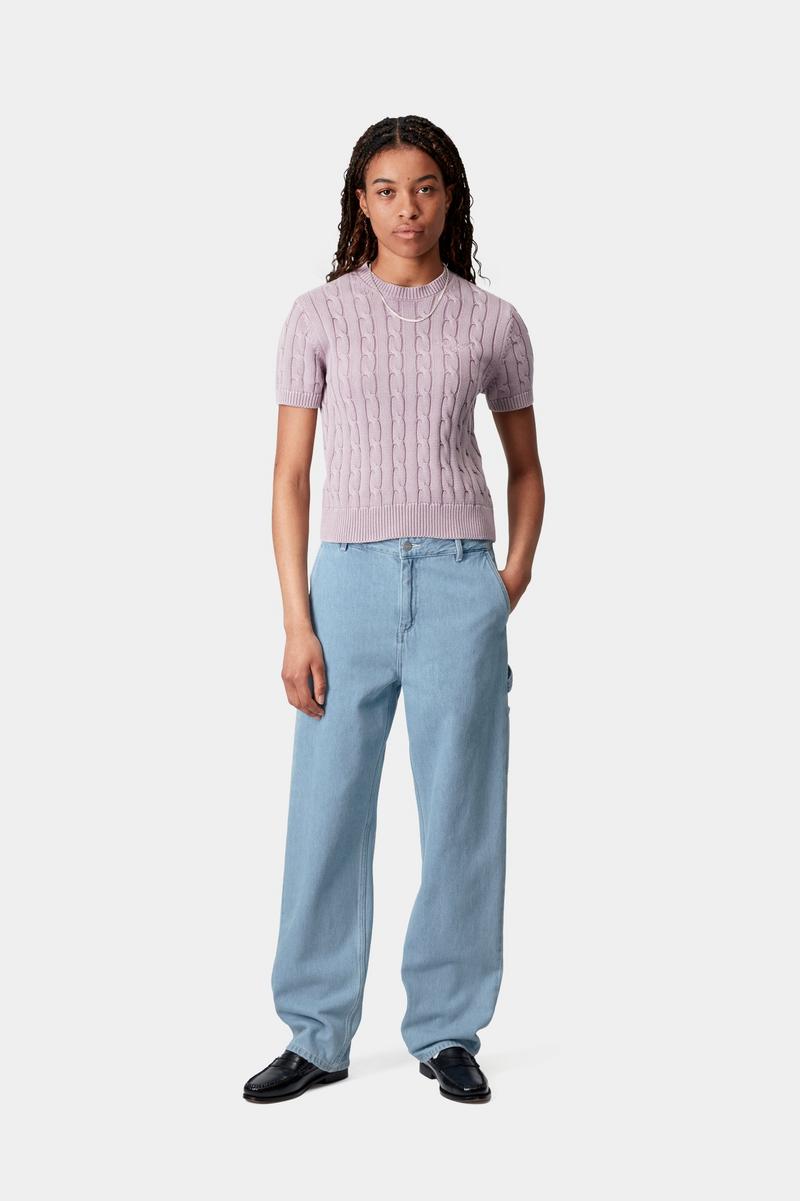 Carhartt Pierce Pant Straight - Blue, Stone bleached