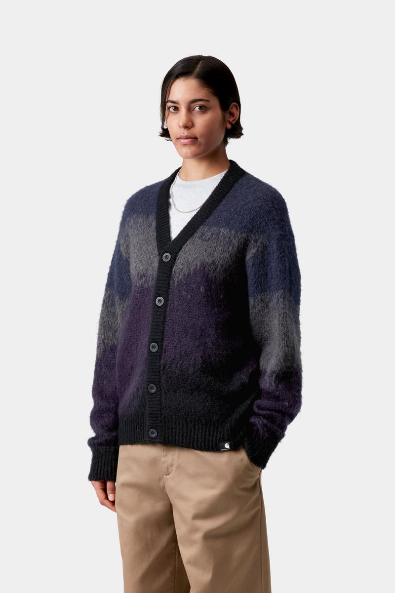 Carhartt Tinley Cardigan - Tinley Stripe, Black