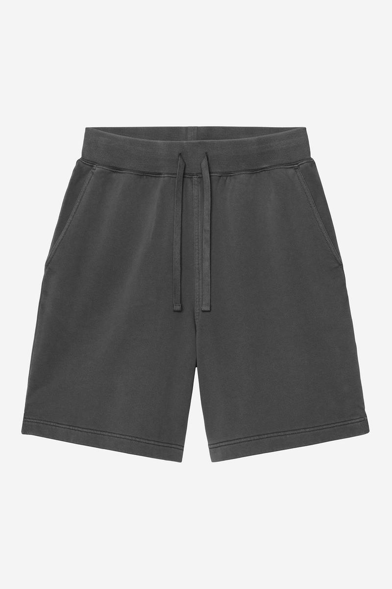 Carhartt Hoggard Sweat Short - Black, Garment dyed