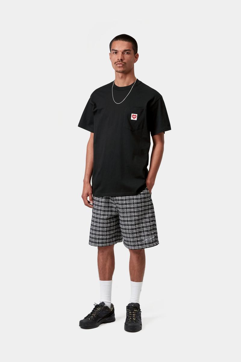 Carhartt S/S Pocket Heart T-Shirt - Black / Red