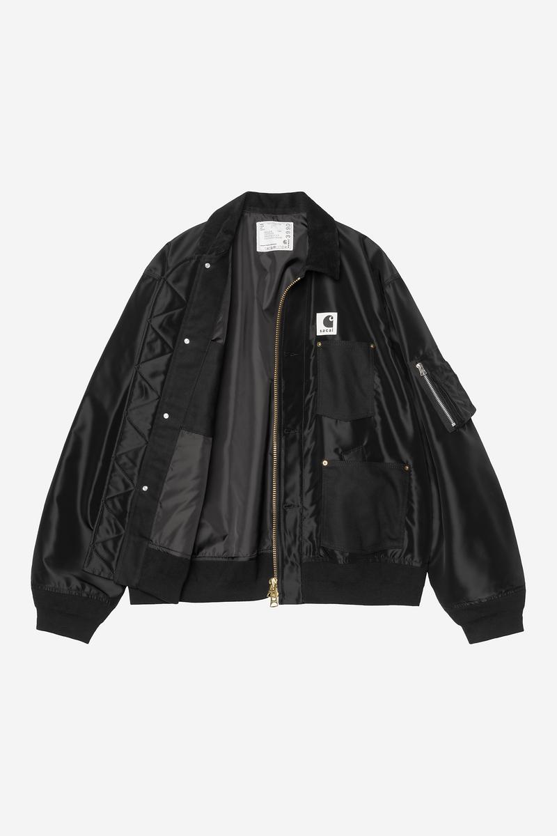 sacai x Carhartt WIP Nylon Twill Duck Blouson - Sacai Black