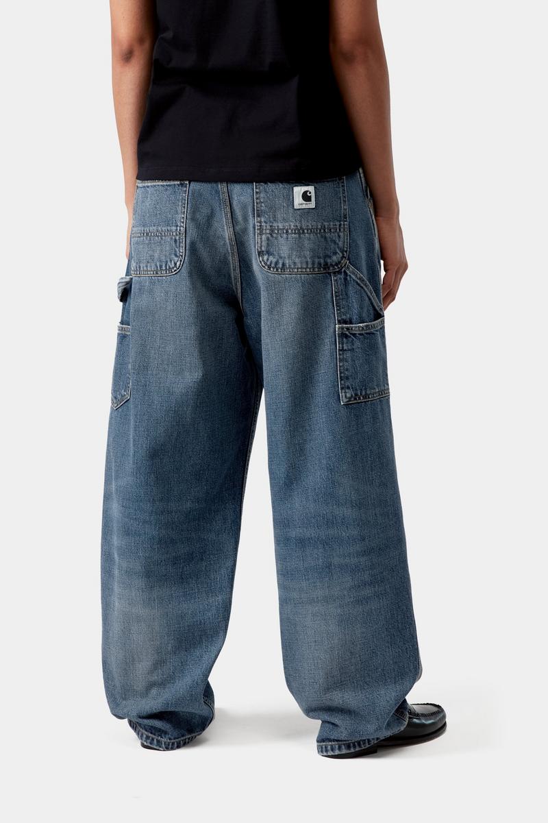 Carhartt Brandon Single Knee Pant - Blue, Dark used wash