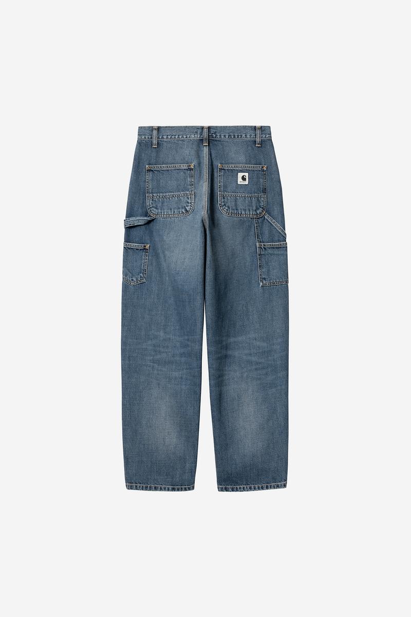 Carhartt Brandon Single Knee Pant - Blue, Dark used wash